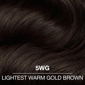 COLORCHARM 5WG applied on hair swatch strand showing warm gloss result
