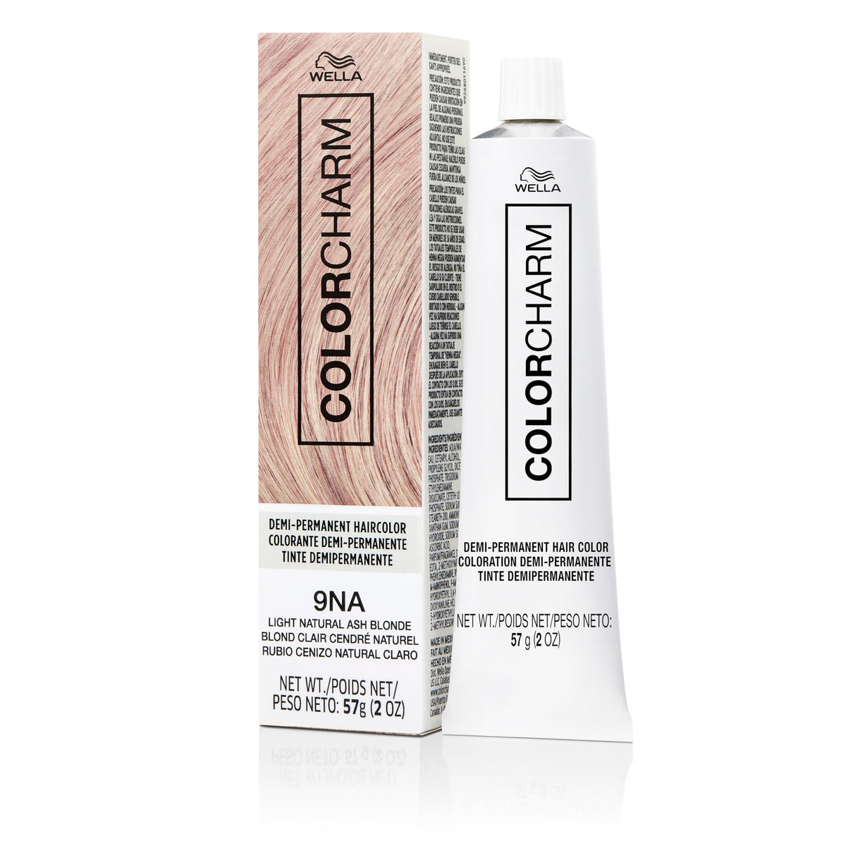 COLORCHARM tube front view showing shade name and glossy finish benefit