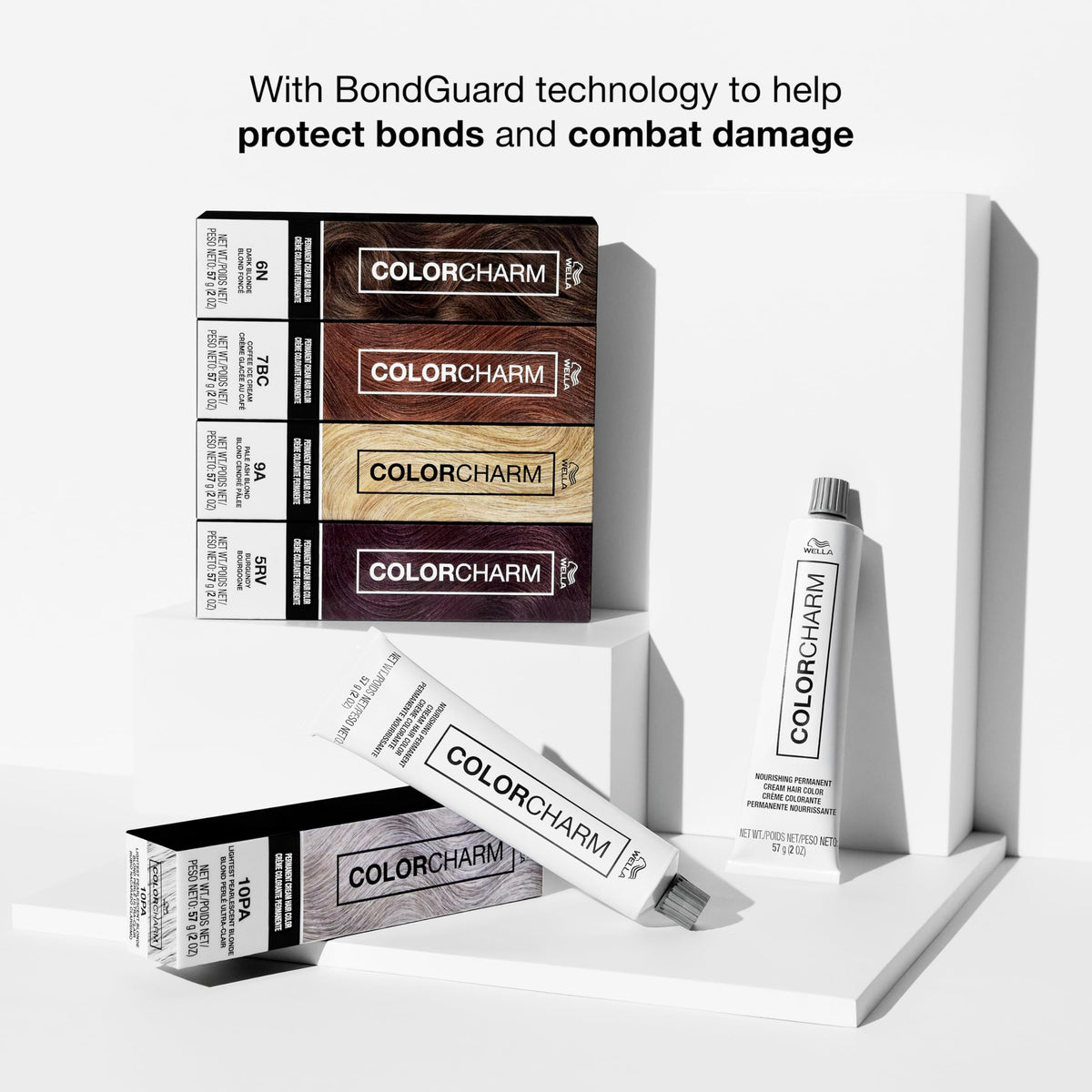 COLORCHARM being applied with brush to hair for precise coverage