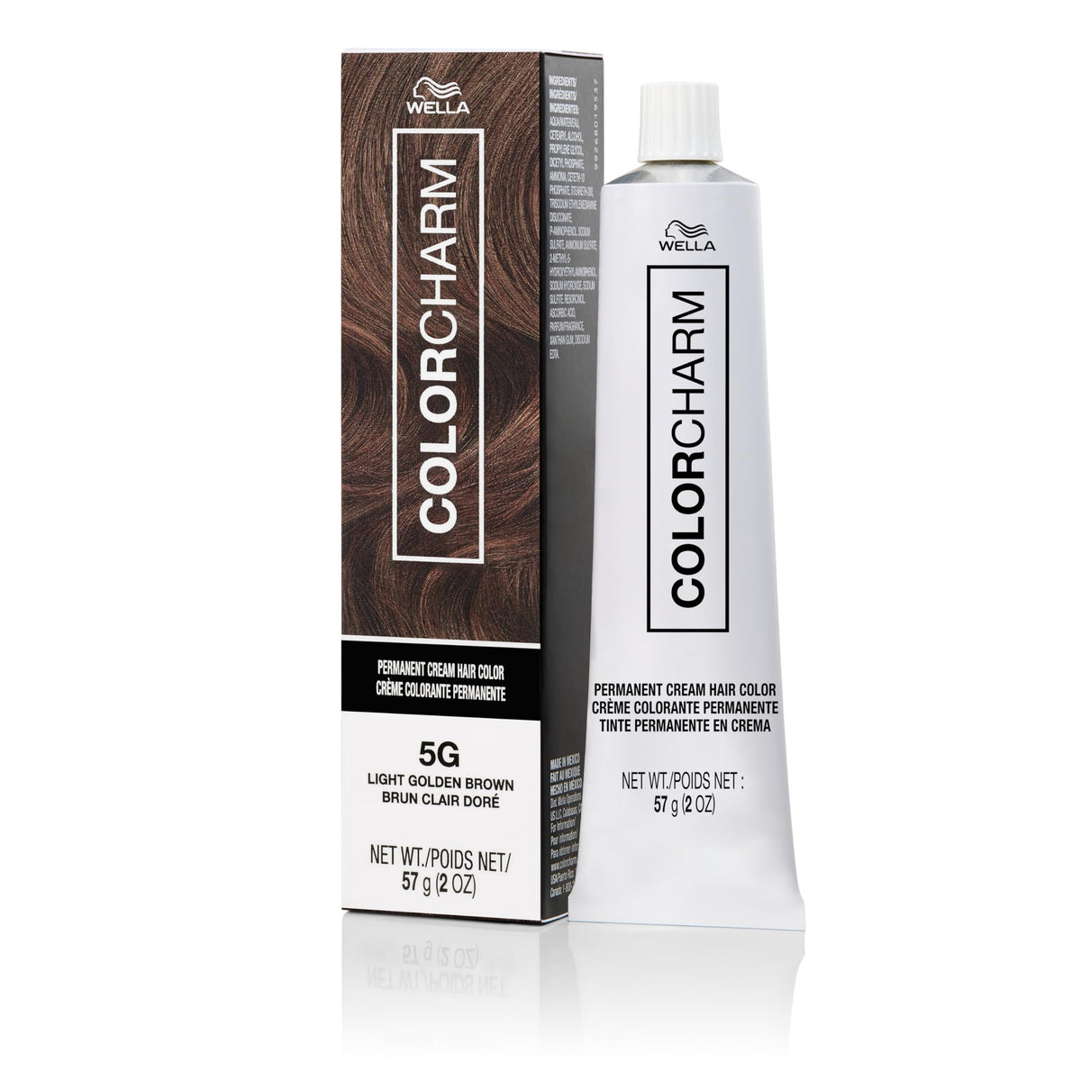 COLORCHARM front packaging showing 5G Light Golden Brown and benefits