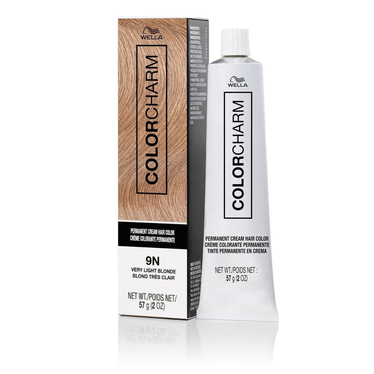 COLORCHARM front packaging showing 9N very light blonde and benefits