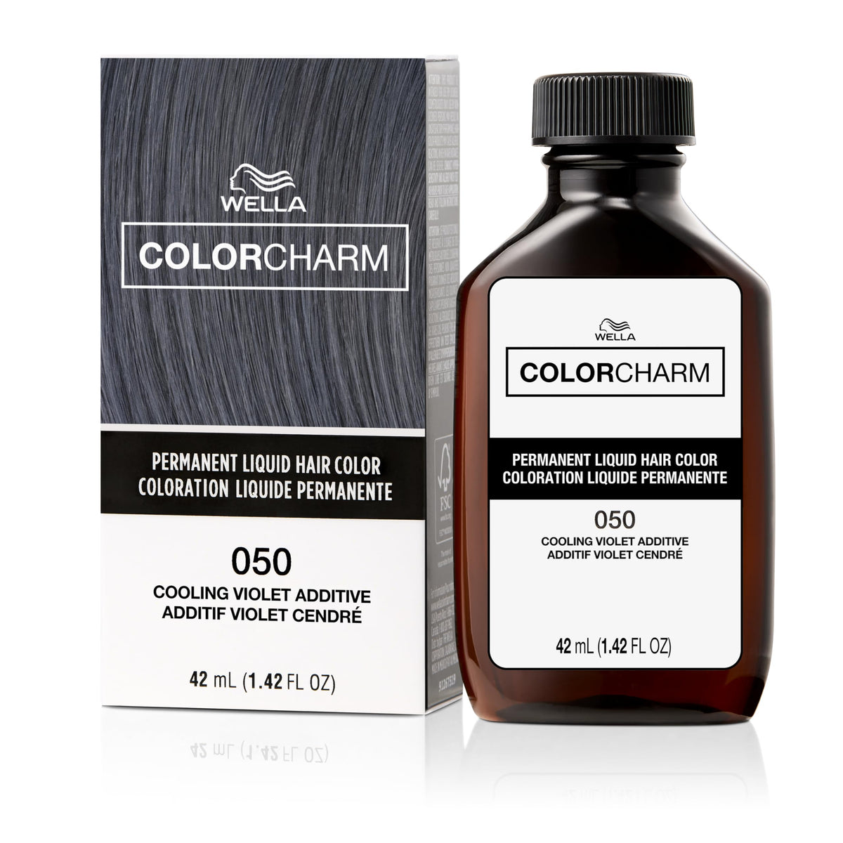 COLORCHARM front packaging showing Cooling Violet and benefits
