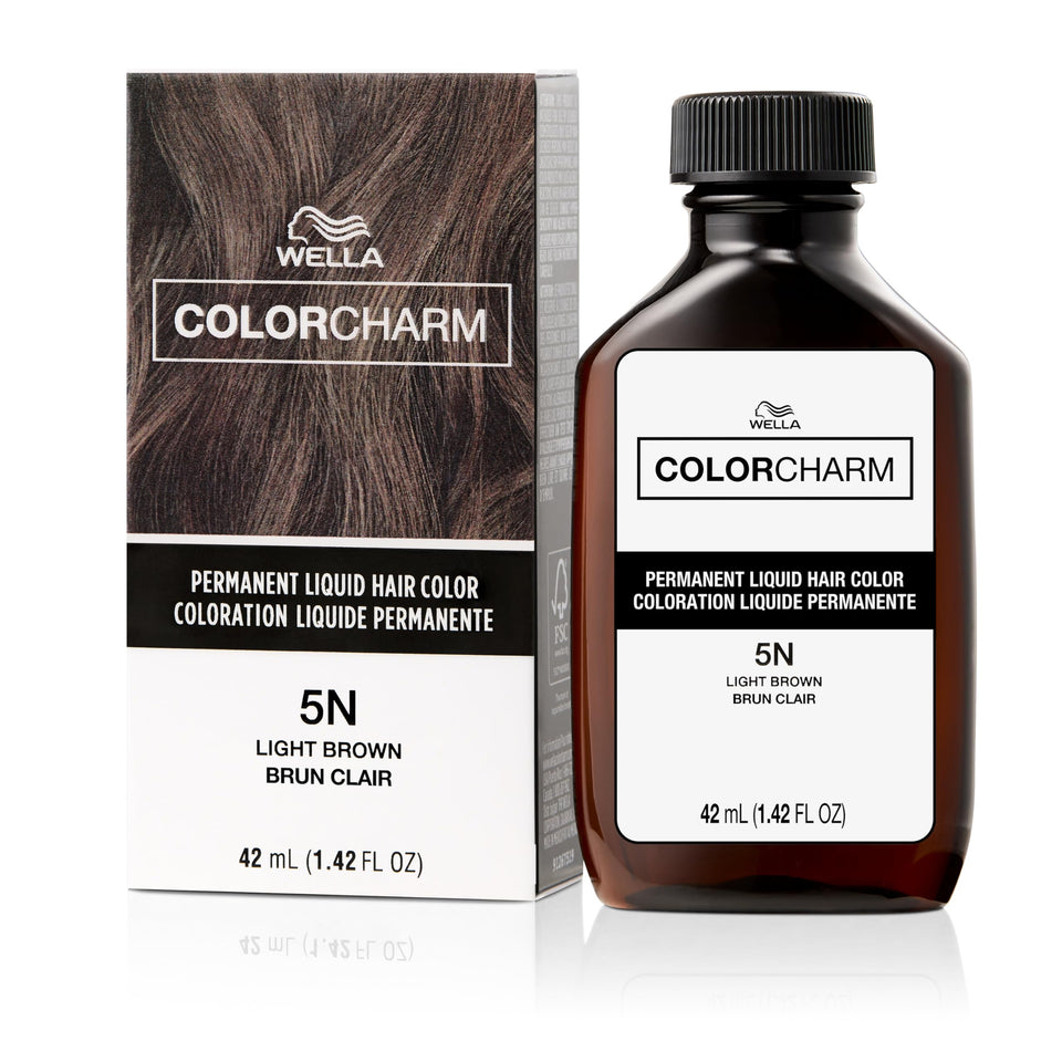 COLORCHARM front packaging showing 5N light brown and benefits