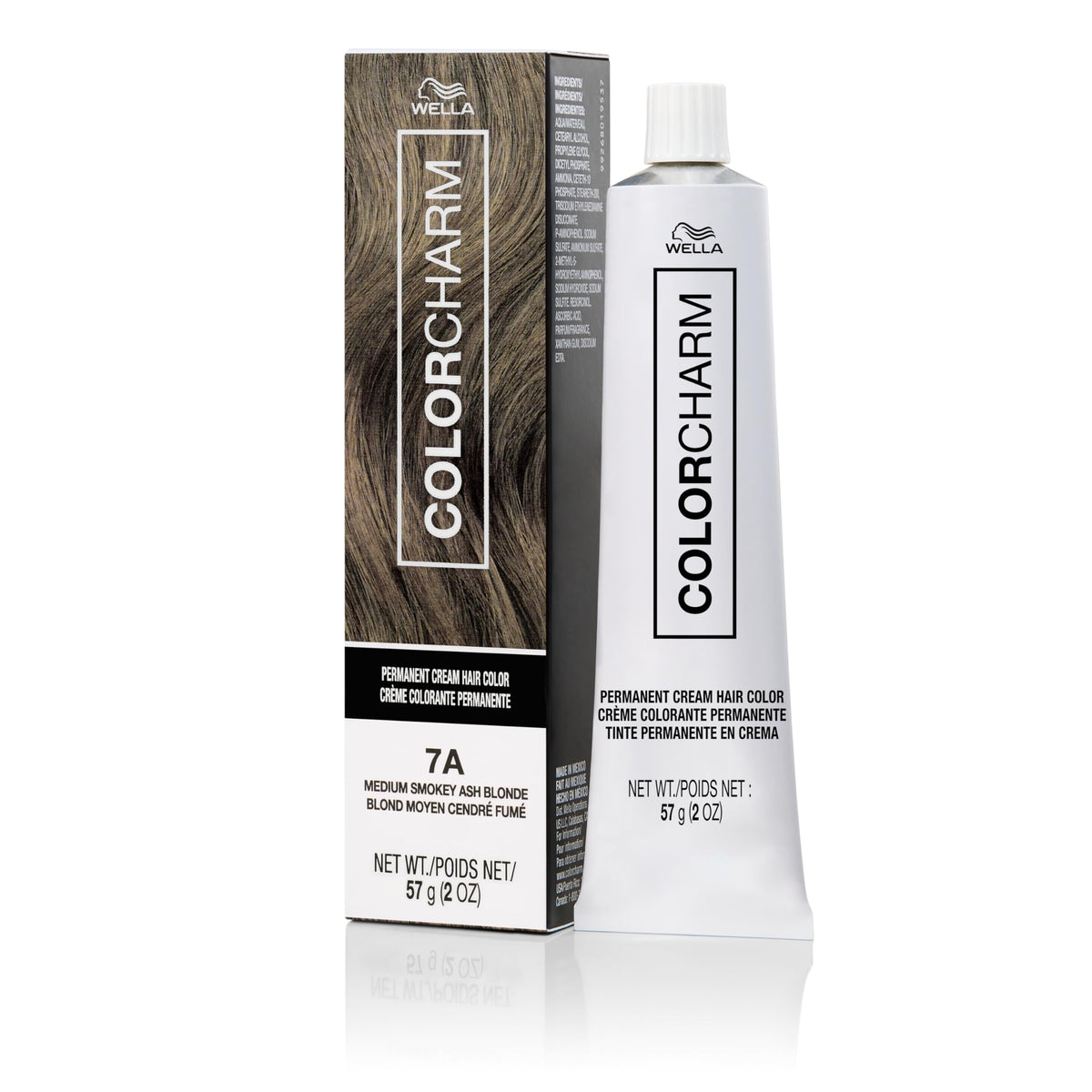 COLORCHARM front tube 7A displaying product branding and shade benefits