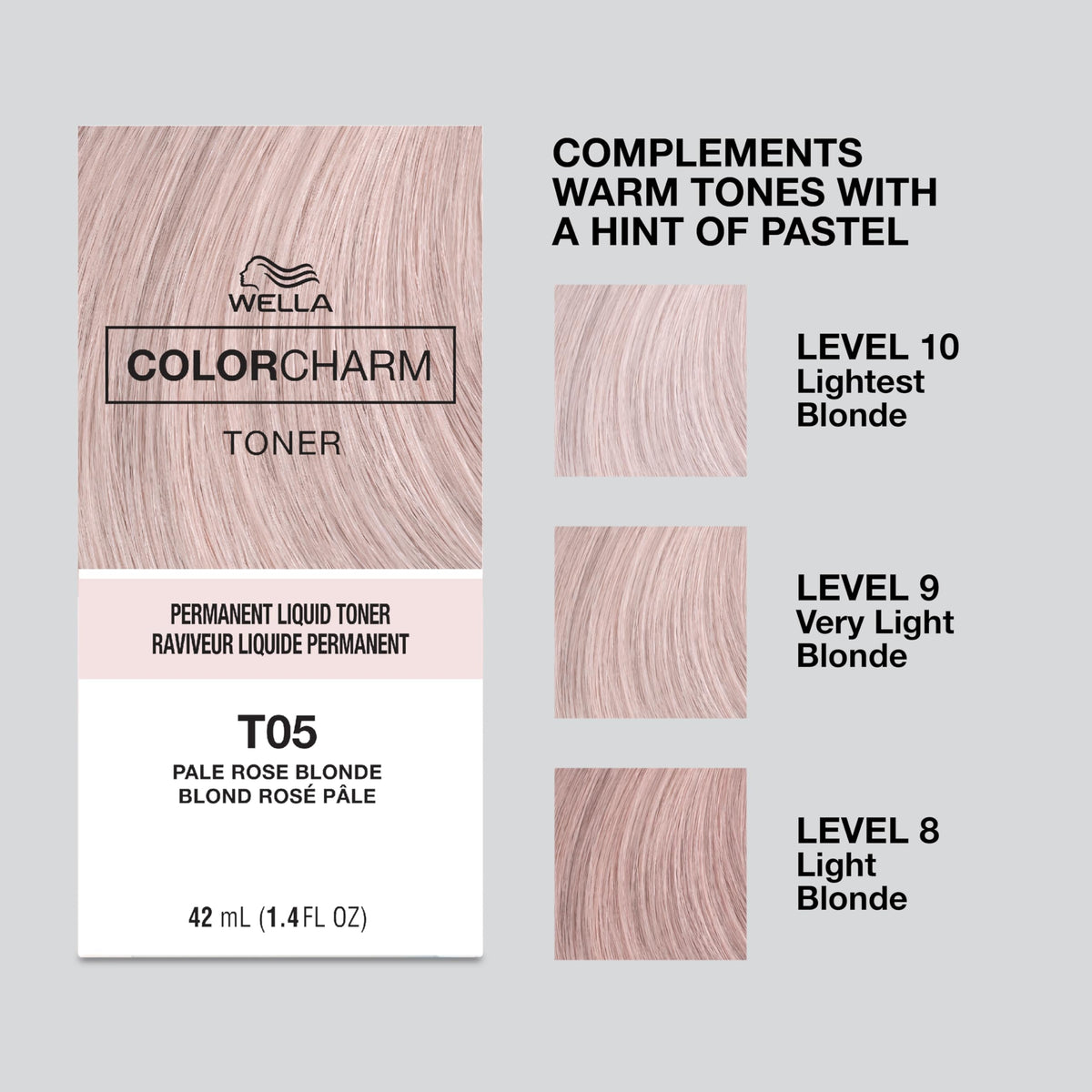 COLORCHARM in-use application on pre-lightened hair for predictable brass control