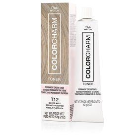 COLORCHARM front packaging showing T12 Silver Mist and benefits