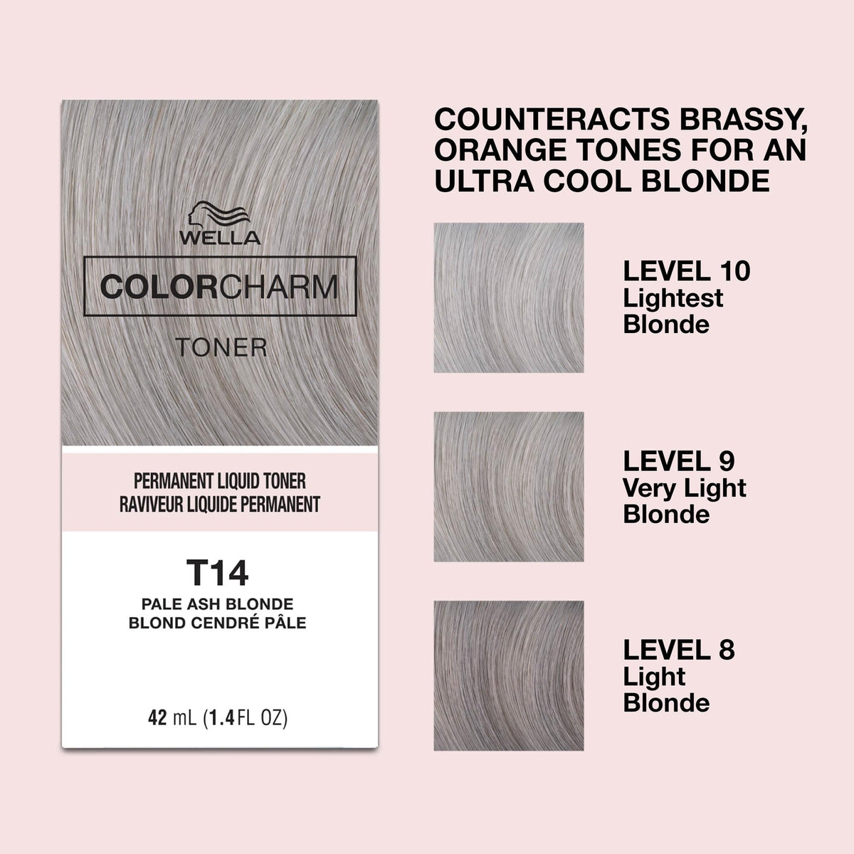 COLORCHARM T14 ingredient label detail showing vegan and paraben-free benefits for conscious buyers