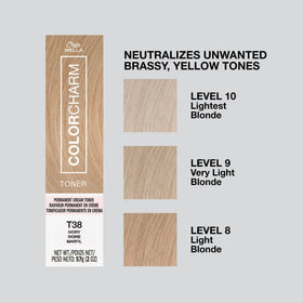 COLORCHARM in-salon stylist applying toner delivering even coverage benefit