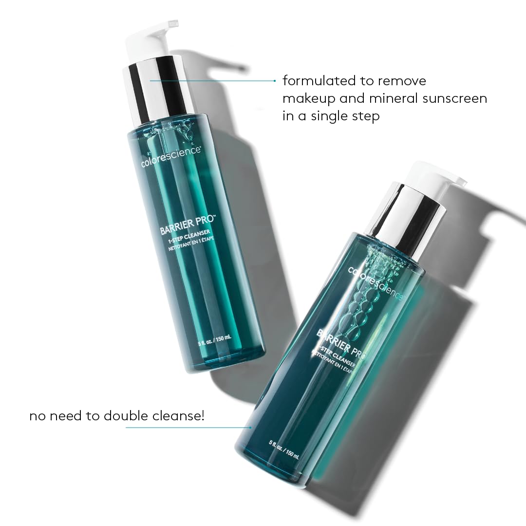 Colorescience texture foam on hand showing light lather and gentle feel