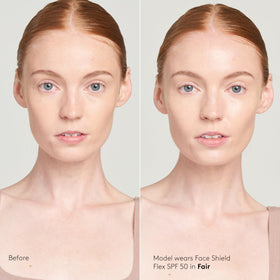 Colorescience applying Face Shield on hands demonstrating easy blending