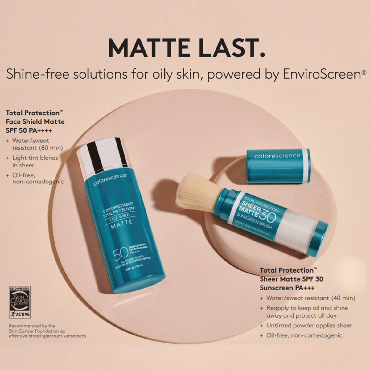 Colorescience applied under foundation showing smooth, makeup-ready base