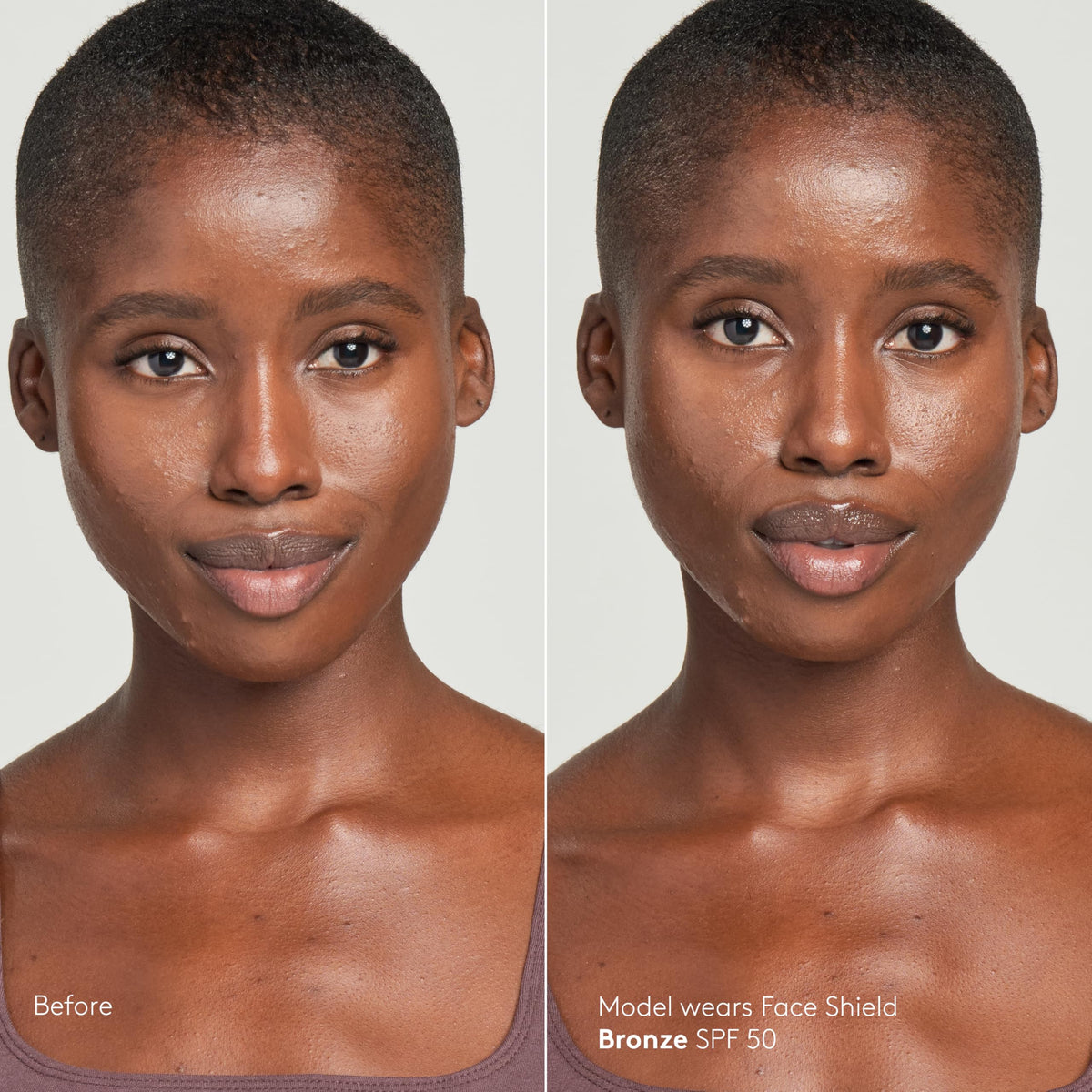 Close-up texture of Colorescience bronze formula showing smooth blendability