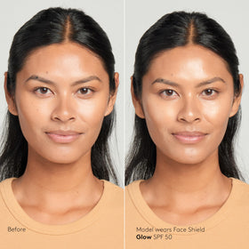 Colorescience Face Shield Glow creamy luminous texture showing blendability benefit
