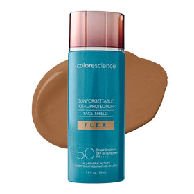 Colorescience FLEX Deep front packaging showing SPF 50 protection