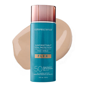 Colorescience FLEX front packaging showing tube and label for easy identification and protection