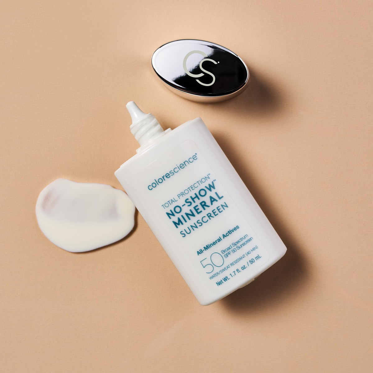 Colorescience dispensing product from tube to demonstrate controlled amount and convenience