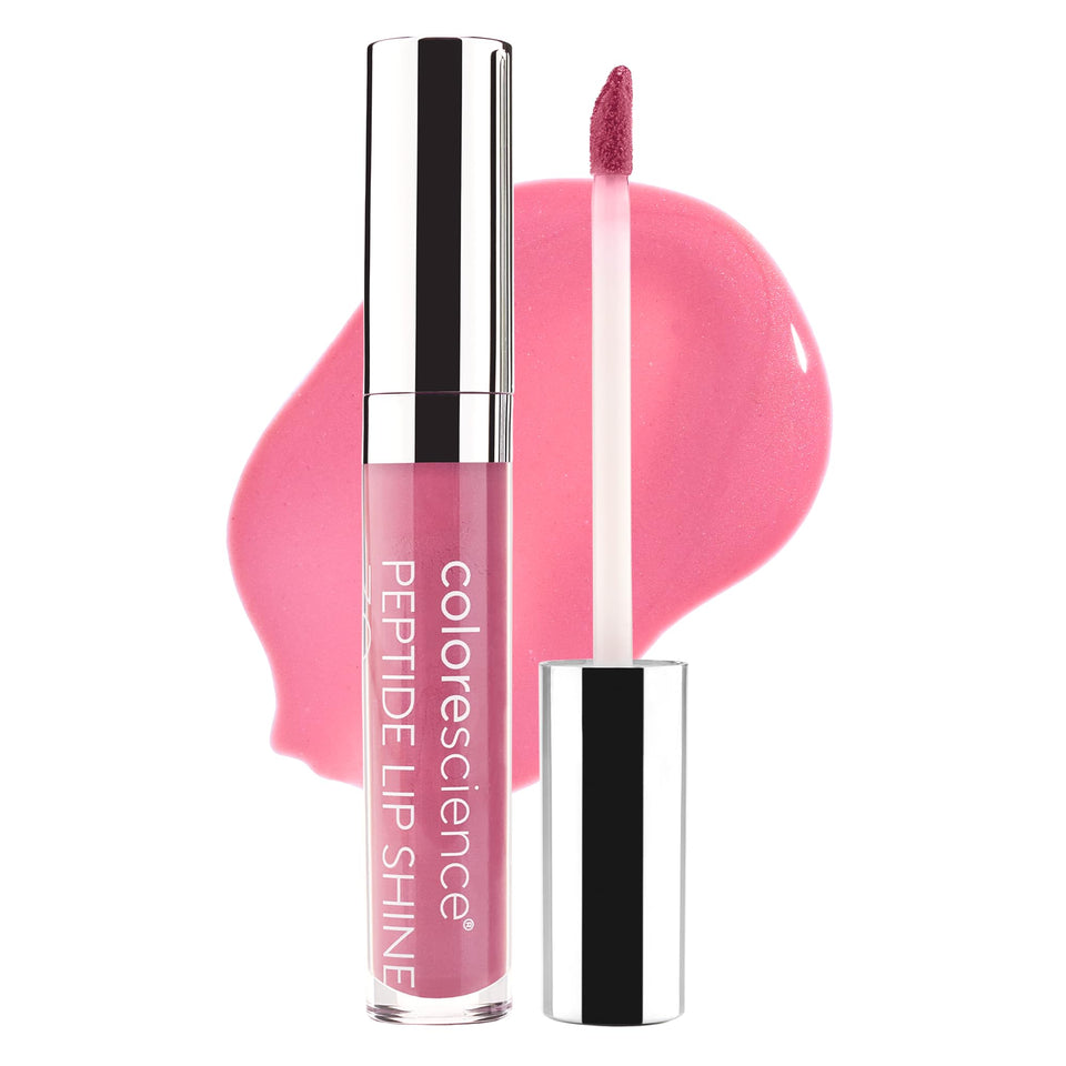 Colorescience front packaging showing glossy Pink shade and SPF protection benefit