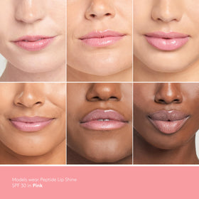 Colorescience texture close-up showing creamy shine and hydrating, plumping formula