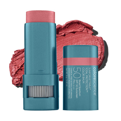 Colorescience Pink Sky front packaging shows compact SPF tint and convenience