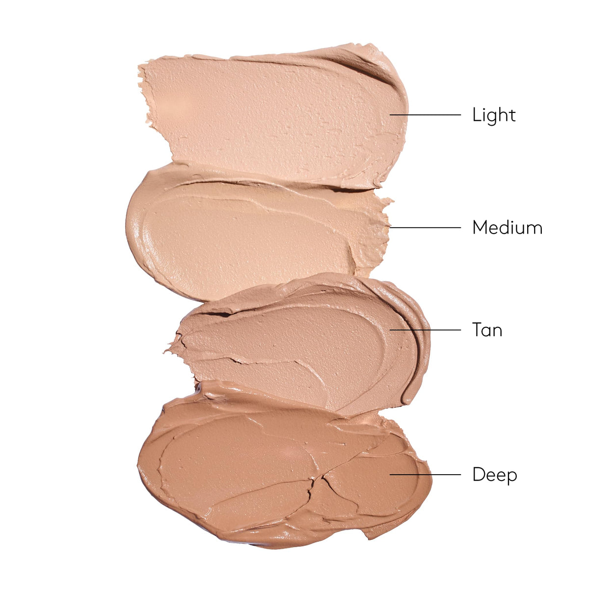 Colorescience product applied on model cheek demonstrating coverage and natural finish benefit