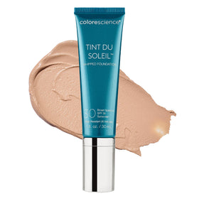 Colorescience Tinť du Soleil front packaging showing product and shade medium benefit even tone