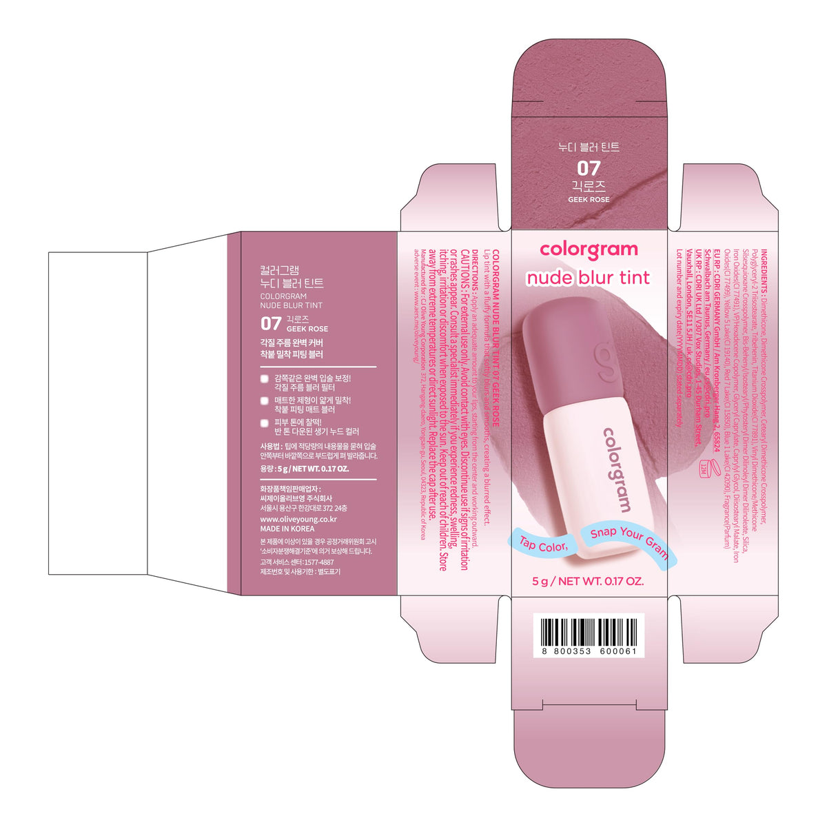 COLORGRAM lifestyle image with rose props conveying soft, natural muted rose tone