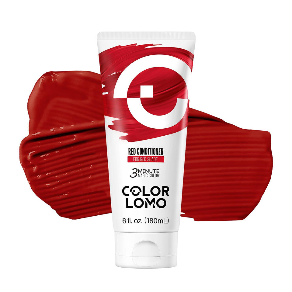 COLORLOMO front packaging of red conditioner showing product name and size