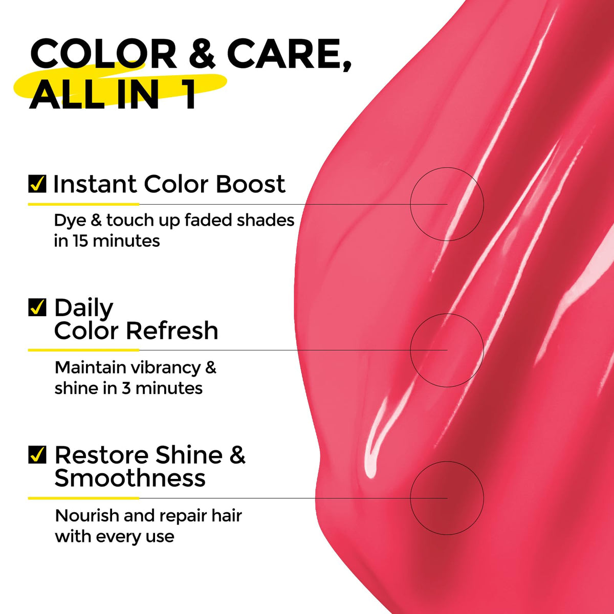 COLORLOMO conditioner texture dispensed from pump for easy application