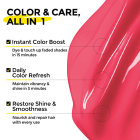 COLORLOMO conditioner texture dispensed from pump for easy application