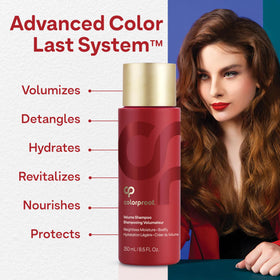 ColorProof after styling hair result showing visible volume and natural shine