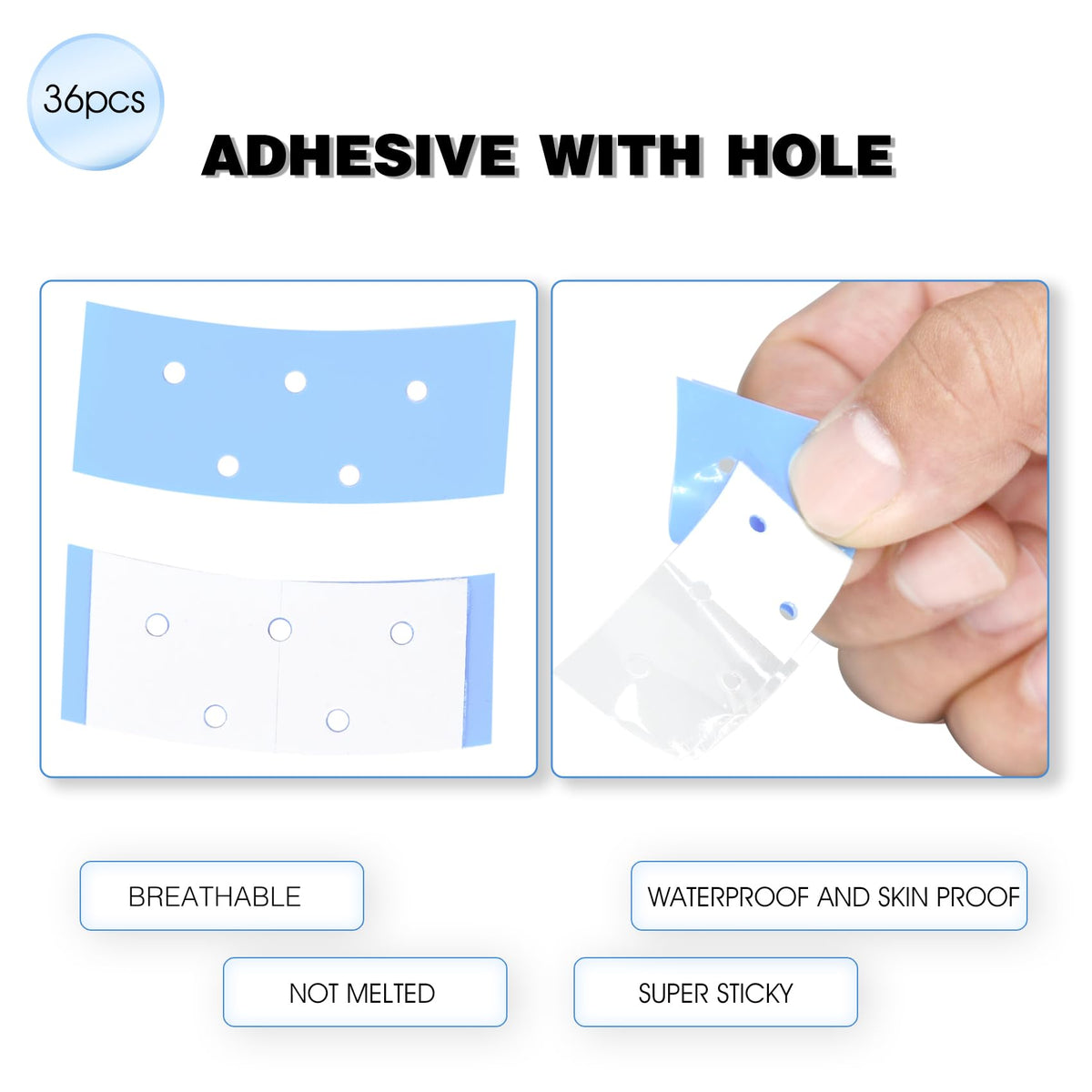 coloryoung adhesive edge under lace showing thin profile for invisible finish