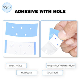 coloryoung adhesive edge under lace showing thin profile for invisible finish