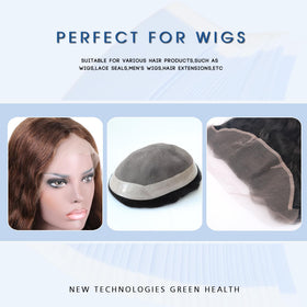 coloryoung lifestyle image of swimmer wearing wig, showing waterproof confidence