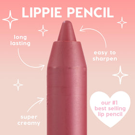 ColourPop close-up of pencil applied to lips demonstrating smooth coverage and definition