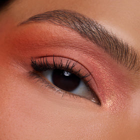 ColourPop Baby Got Peach applied on eye demonstrating vibrant wearable color