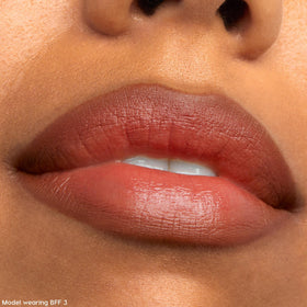 ColourPop BFF 3 filling lips to show depth and how it contours for fuller appearance