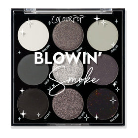 ColourPop palette front view showing nine grey and silver shades for versatile looks