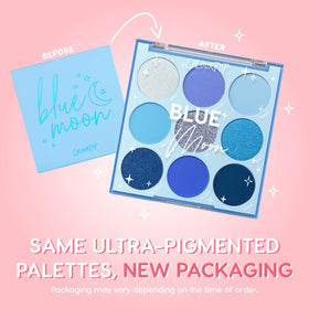 ColourPop open palette revealing matte metallic and duochrome shades for creative looks