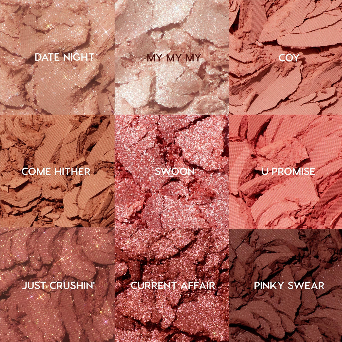 ColourPop pan close-up revealing matte and metallic finishes for smooth blending