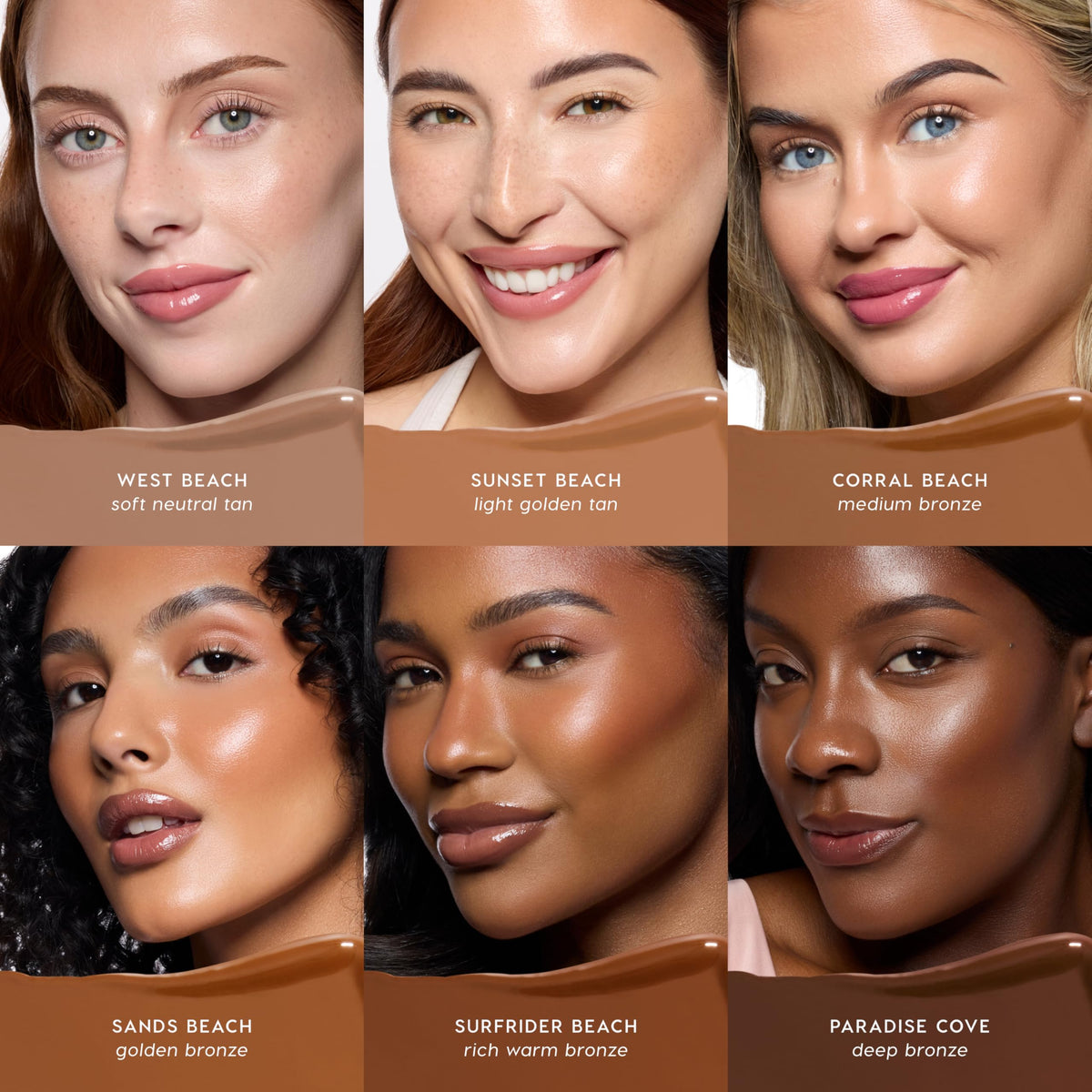 ColourPop bronzer being blended with sponge showing finish benefit: streak-free result