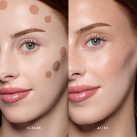 ColourPop bronzer drop on hand demonstrating consistency benefit: buildable coverage