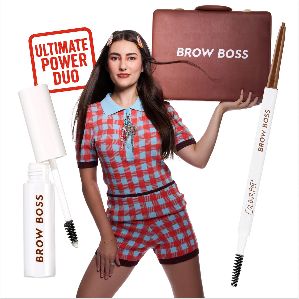 Colourpop Brow Boss before and after brows showing subtle shaping benefit