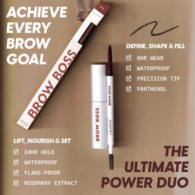 Colourpop Brow Boss inside a makeup bag lifestyle shot for everyday convenience