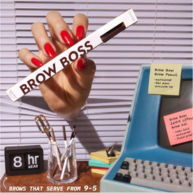 Colourpop Brow Boss back label showing ingredients and waterproof claim clarity