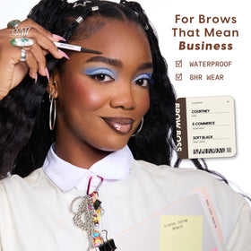 Colourpop Brow Boss built-in spoolie detail blending pigment for a natural finish