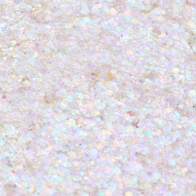ColourPop Disco Lady texture close-up displaying multi-colored glitter sparkle