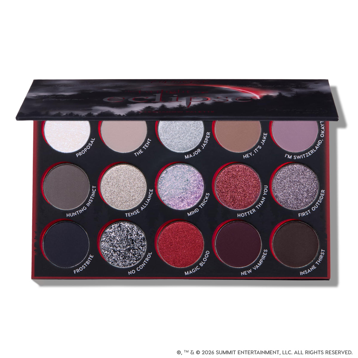 ColourPop palette in a vanity setting showing styled look inspiration and wearable drama