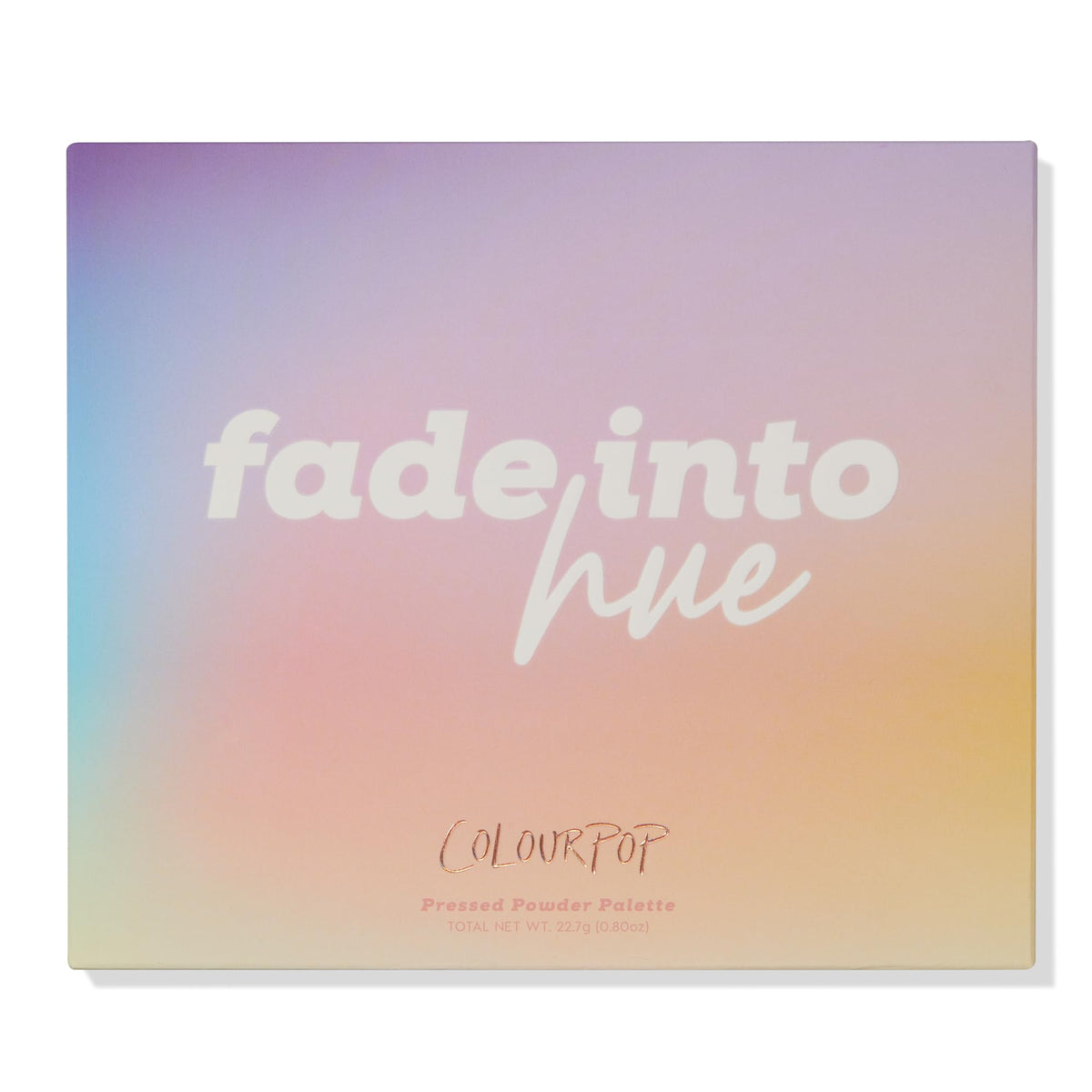 ColourPop Fade Into Hue staged on vanity showcasing lifestyle versatility and color inspiration