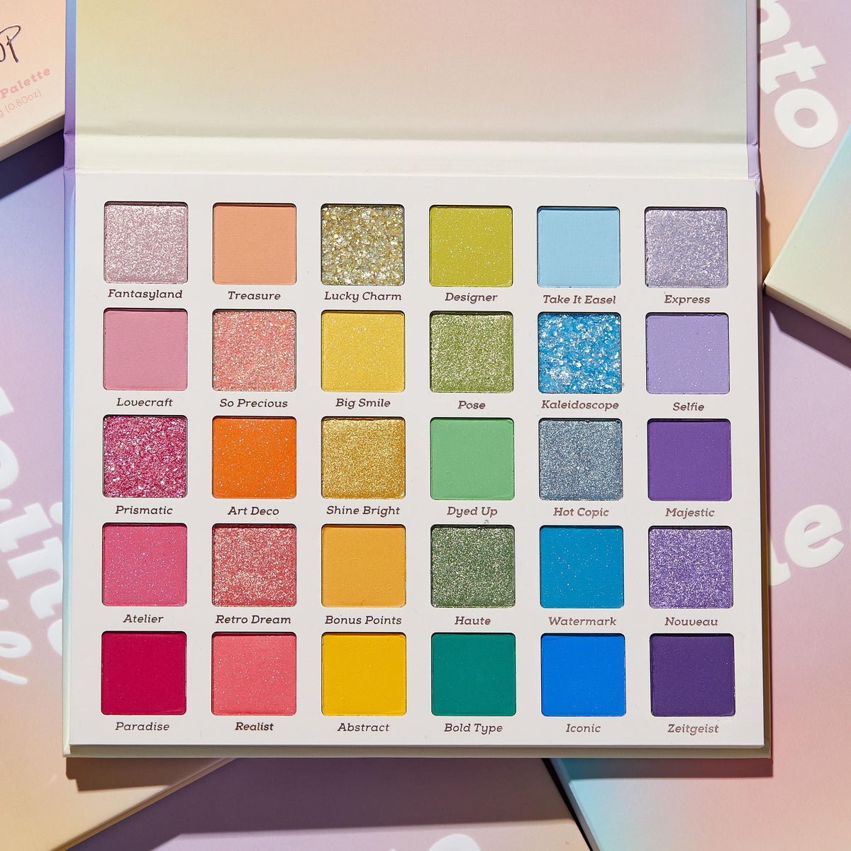 ColourPop Fade Into Hue next to compact for scale showing travel-friendly compactness