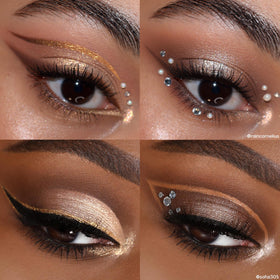 ColourPop metallic shade pressed on eyelid with finger for intense shine